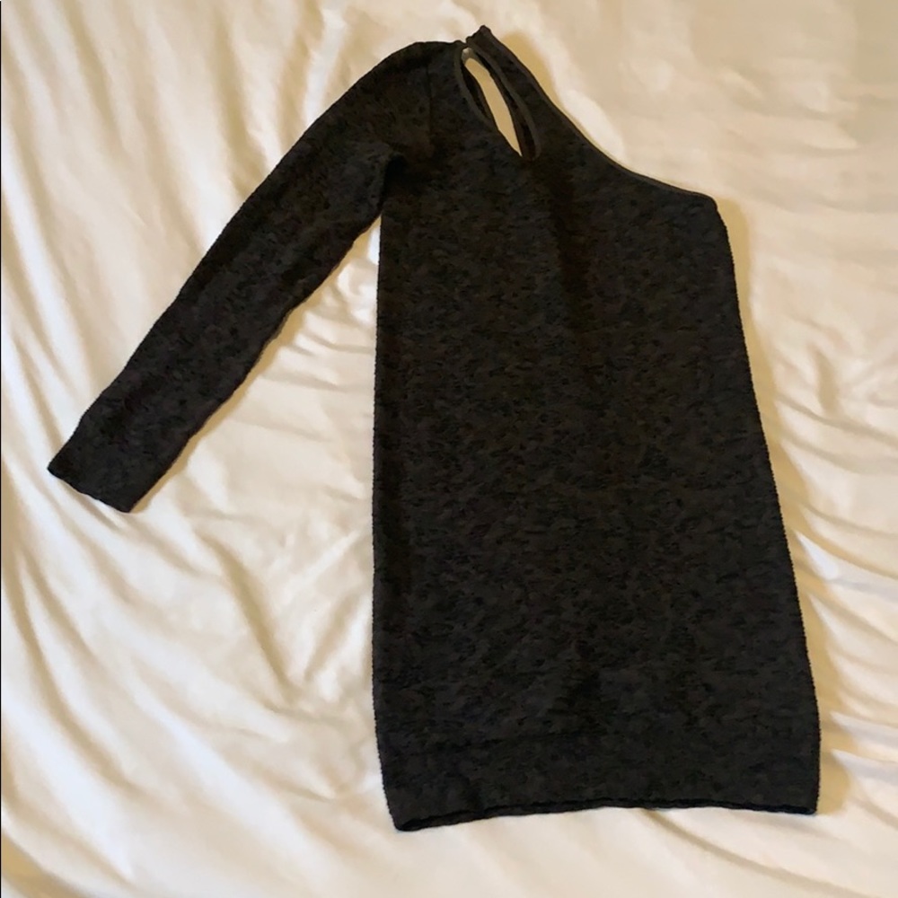 BCBG One Shoulder Gray Dress